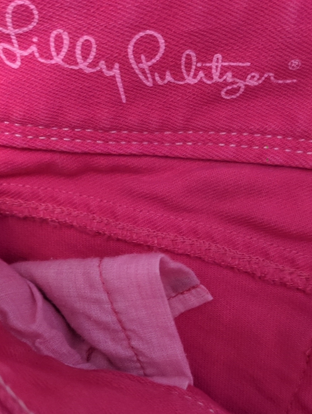 Lilly Pulitzer Pink With Straight Jeans Size 0 - Picture 3 of 10
